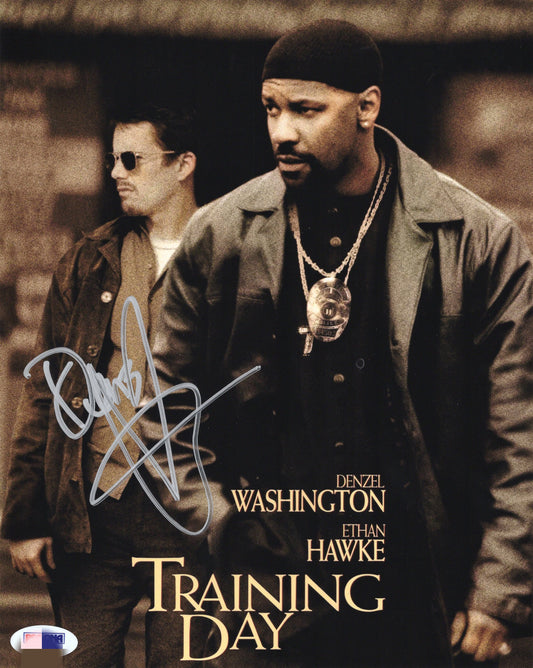 Denzel Washington Autograph 8X10 Photo PSADNA COA - Premium Autographs from Autographspace - Just $380.00! Shop now at Autographspace