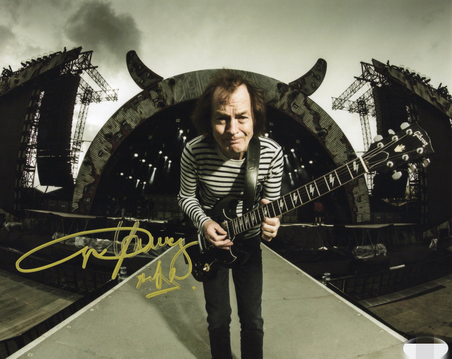 Angus Young Autograph 8X10 Photo JSA COA - Premium Autograph from Autographspace - Just $200! Shop now at Autographspace