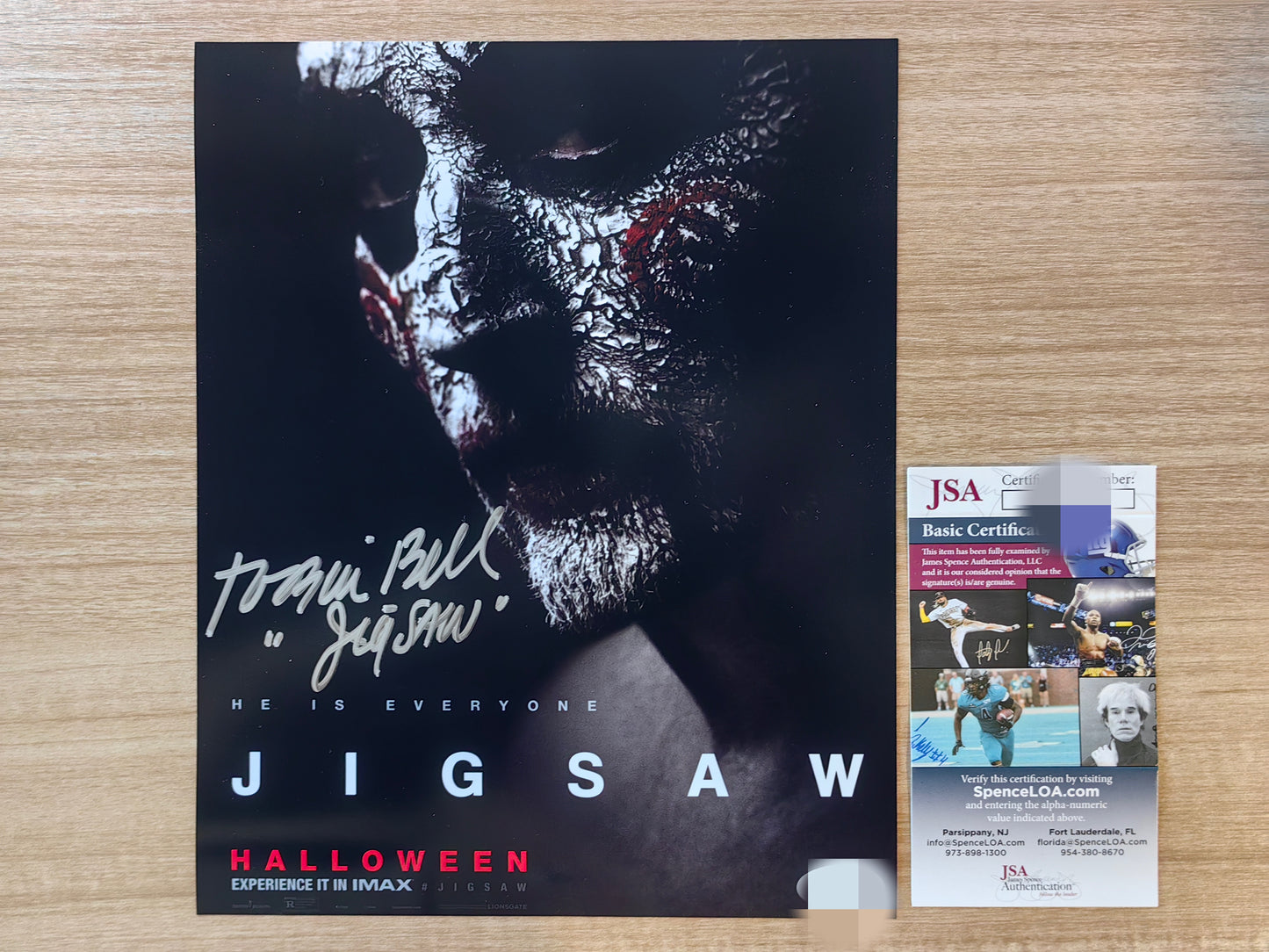 Tobin Bell Autograph 8x10 Photo JSA COA - Premium Autograph from Autographspace - Just $180! Shop now at Autographspace