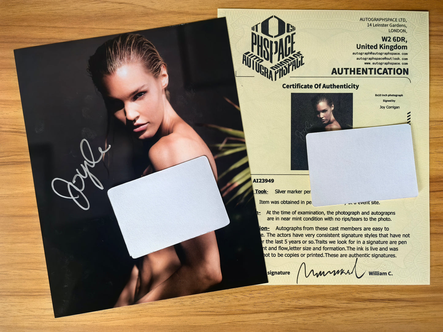 Joy Corrigan Autograph 8X10 Photo AUTOGRAPHSPACE COA - Premium AUTOGRAPHED from AUTOGRAPHSPACE - Just $87.90! Shop now at AUTOGRAPHSPACE