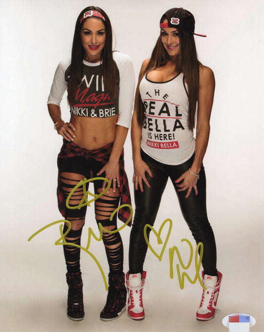 Nikki Bella&Brie Bella Autograph 8X10 Photo PSADNA COA - Premium Autograph from Autographspace - Just $300! Shop now at Autographspace