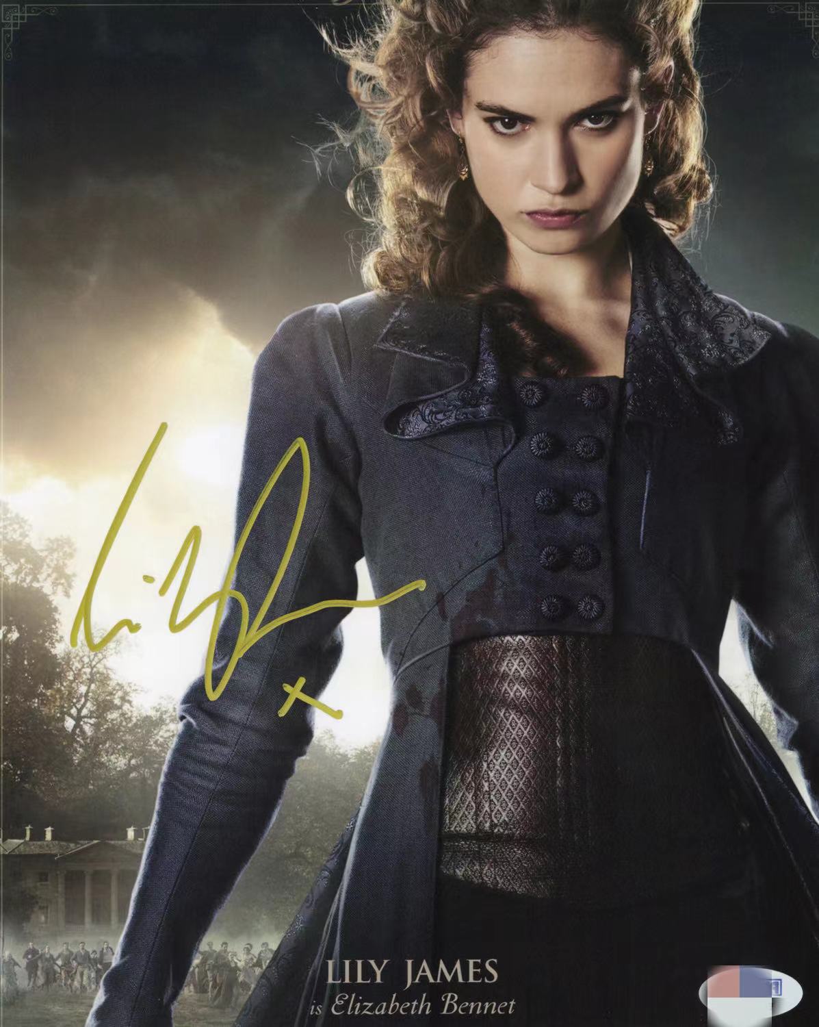 Lily James Autograph 8X10 Photo PSADNA COA - Premium 签名照 from Autographspace - Just $200.00! Shop now at Autographspace