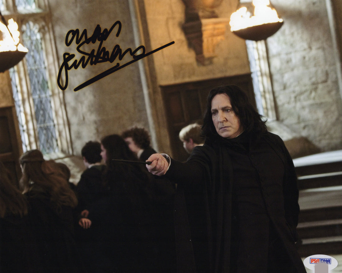 Alan Rickman Autograph 8X10 Photo PSADNA COA