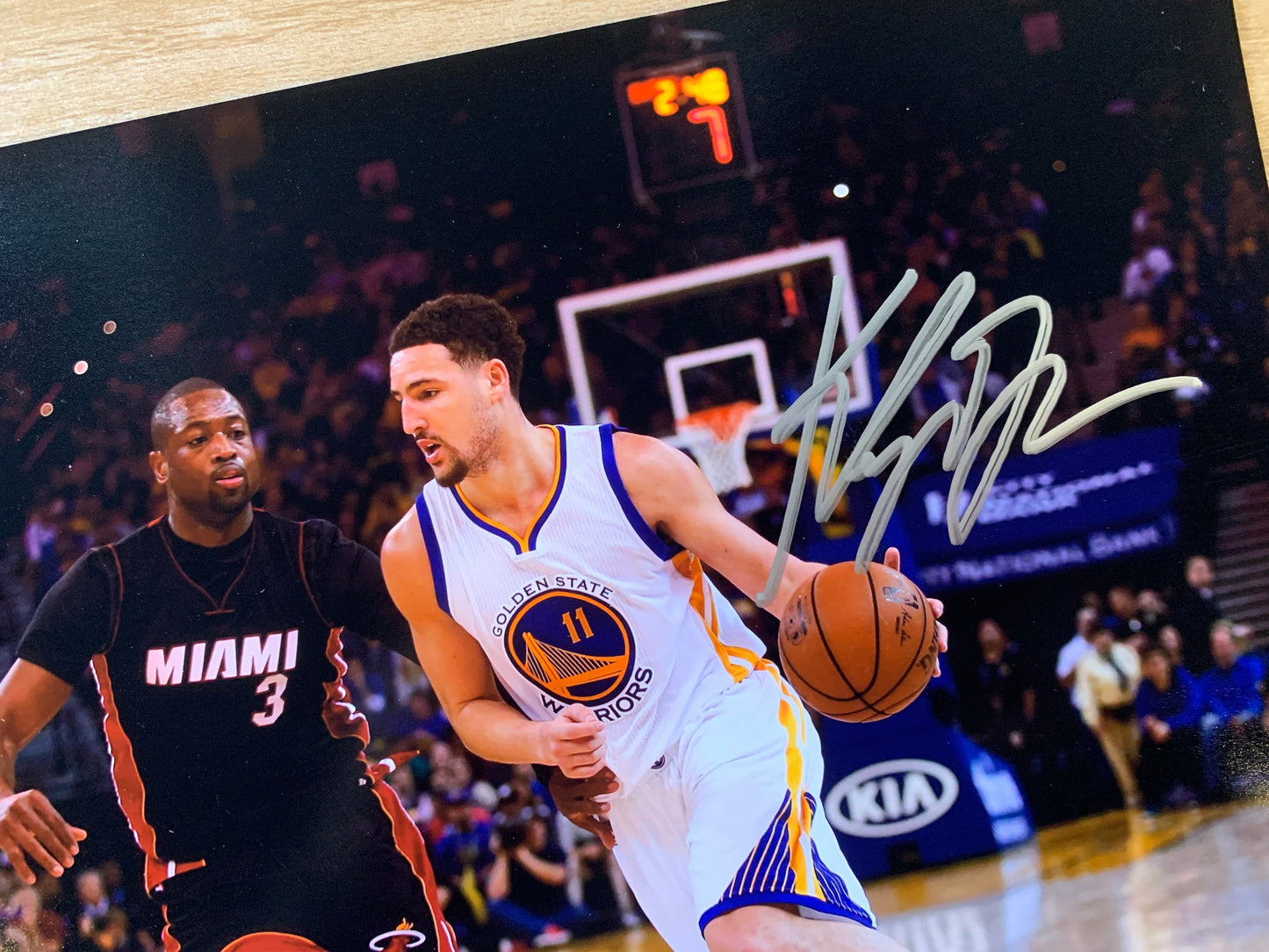 Klay Thompson Autograph 8X10 Photo JSA COA - Premium Autographs from Autographspace - Just $150! Shop now at Autographspace