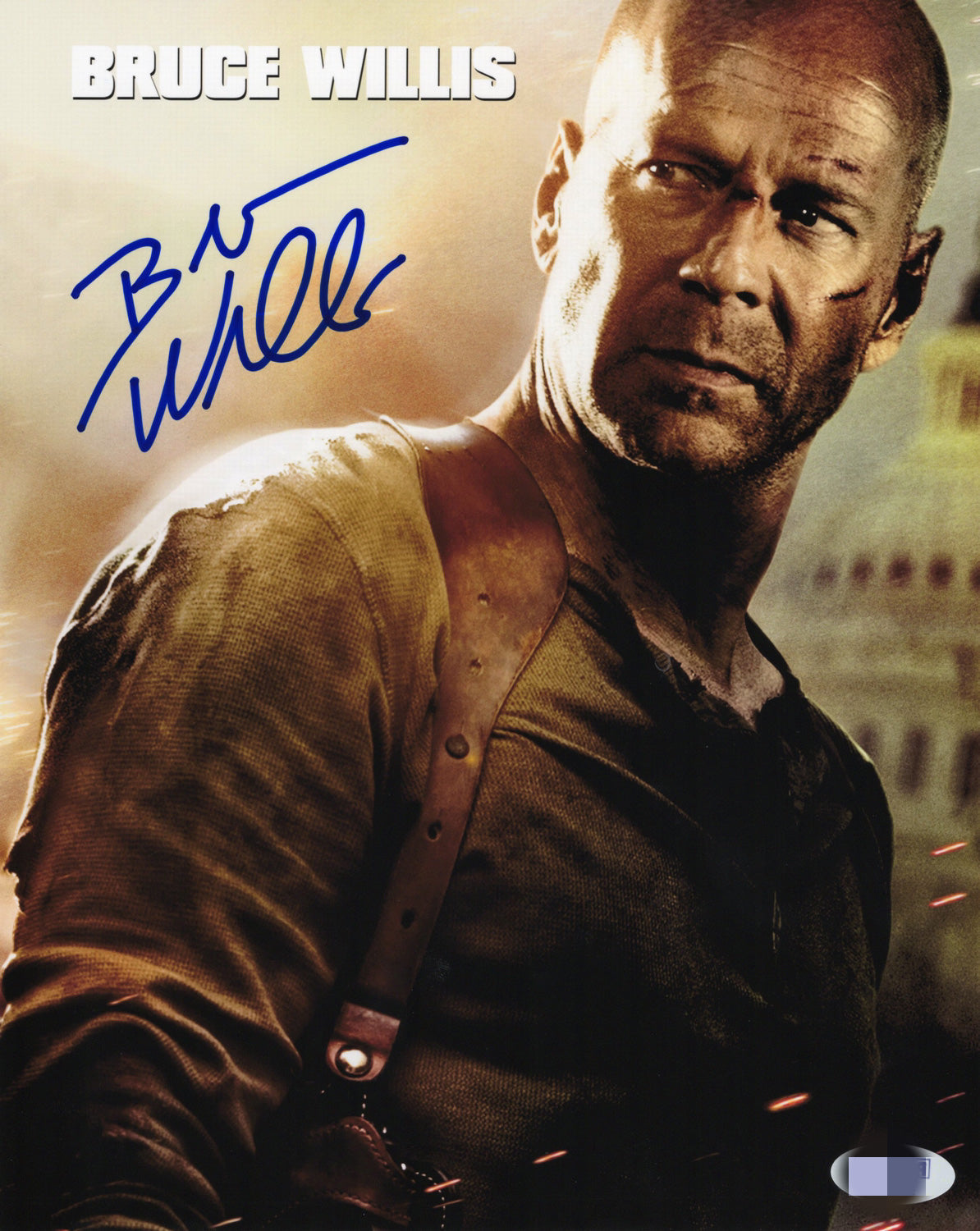 Bruce Willis Autograph 8X10 Photo PSADNA COA - Premium Autographs from Autographspace - Just $230.00! Shop now at Autographspace