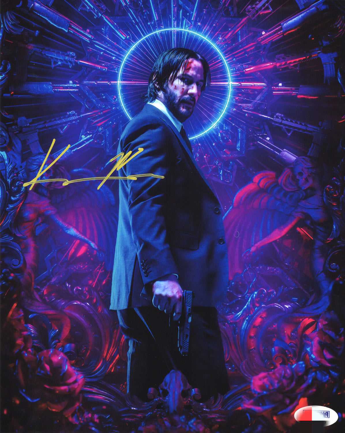 Keanu Reeves Autograph 8X10 Photo PSADNA COA - Premium Autographs from Autographspace - Just $380.00! Shop now at Autographspace