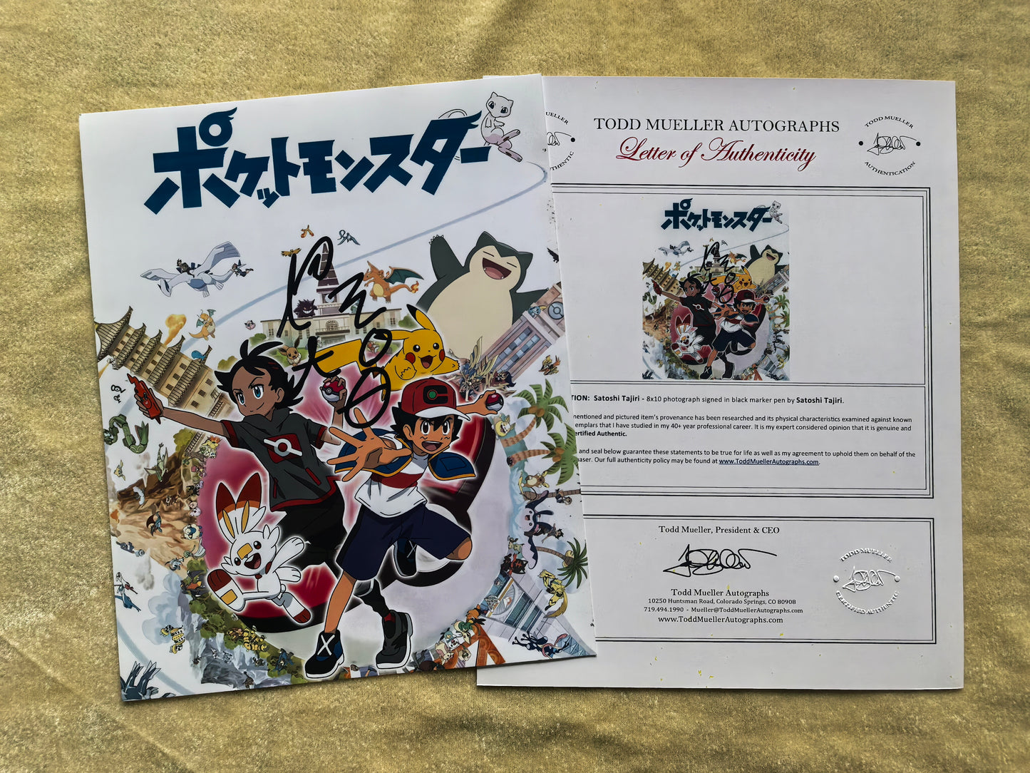 Satoshi Tajiri Autograph 8X10 Photo Todd Mueller COA Pokémon - Premium AUTOGRAPHED from AUTOGRAPHSPACE - Just $360! Shop now at AUTOGRAPHSPACE