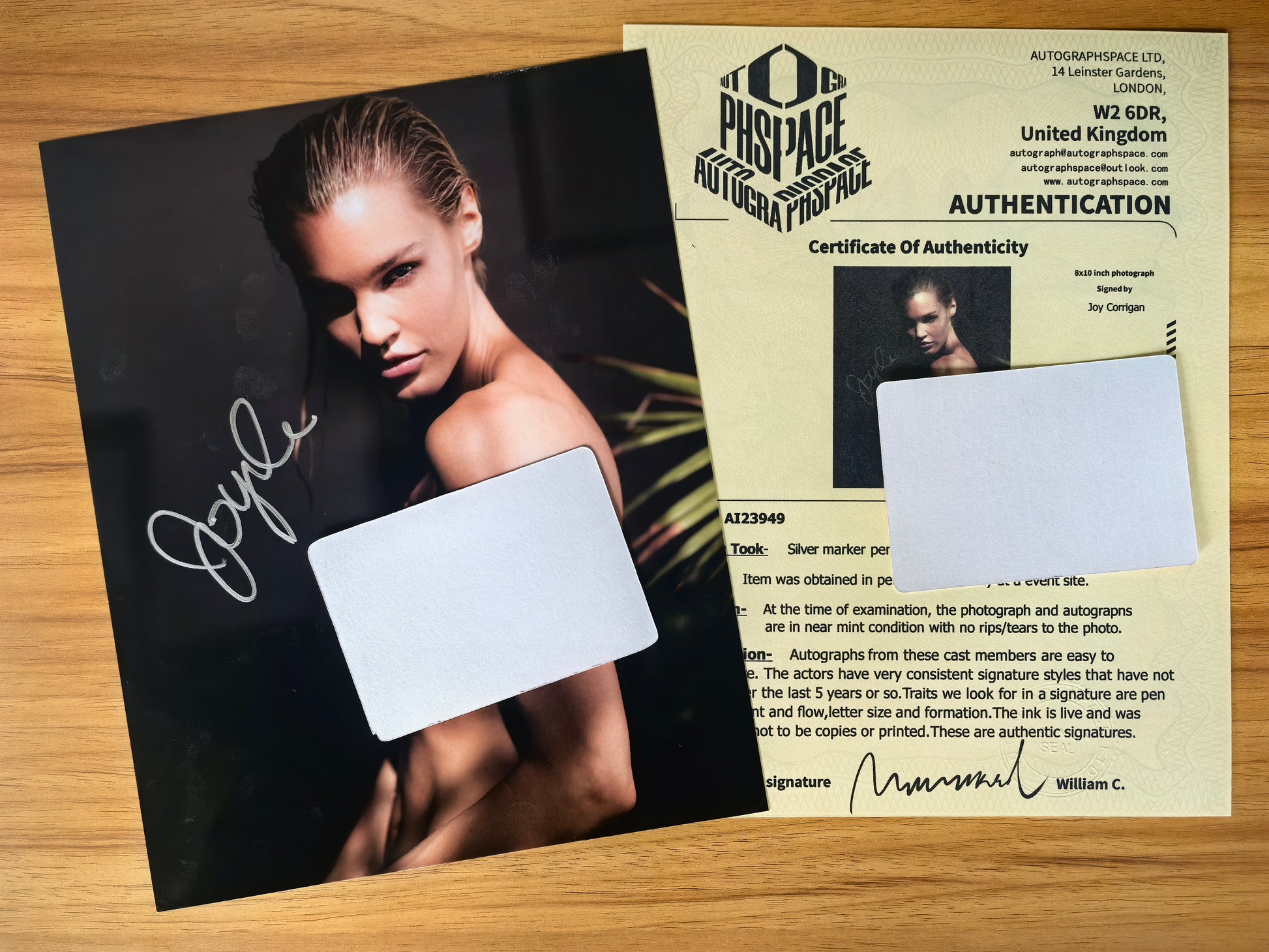 Joy Corrigan Autograph 8X10 Photo AUTOGRAPHSPACE COA - Premium AUTOGRAPHED from AUTOGRAPHSPACE - Just $87.90! Shop now at AUTOGRAPHSPACE