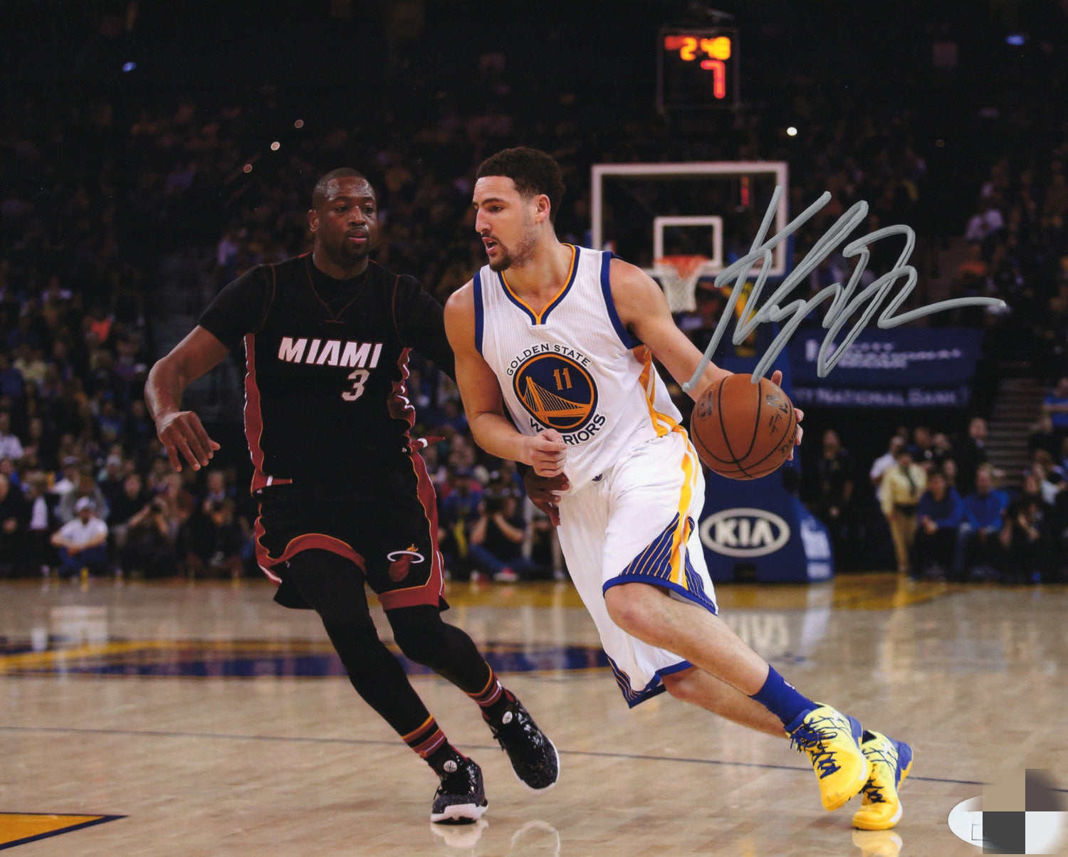 Klay Thompson Autograph 8X10 Photo JSA COA - Premium Autographs from Autographspace - Just $150! Shop now at Autographspace