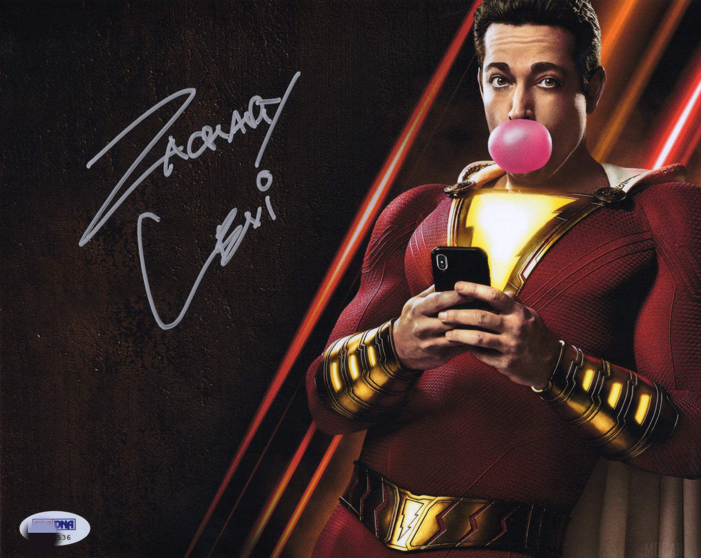 Shazam Zachary Levi Autograph 8X10 Photo PSADNA COA - Premium 签名照 from autographspace - Just $280.00! Shop now at Autographspace